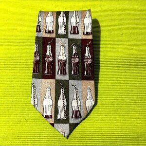 COCA-COLA Merchandise  Branded 100% Silk Tie